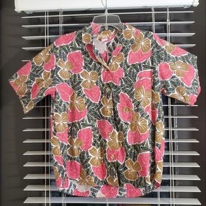 VINTAGE Tanzerina 90s tropical geo shirt